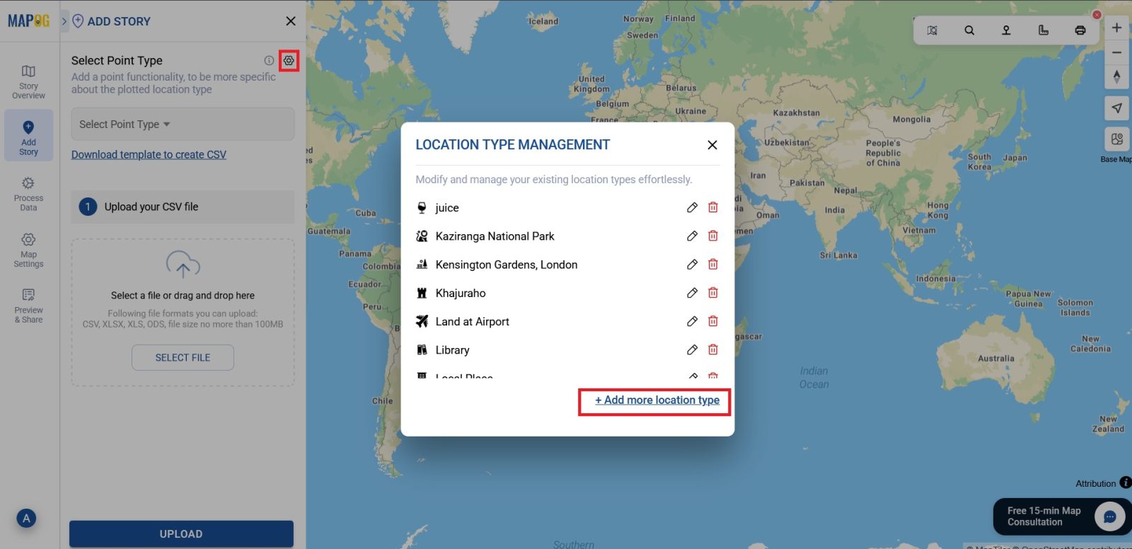 step2csv Converting Excel/CSV into map