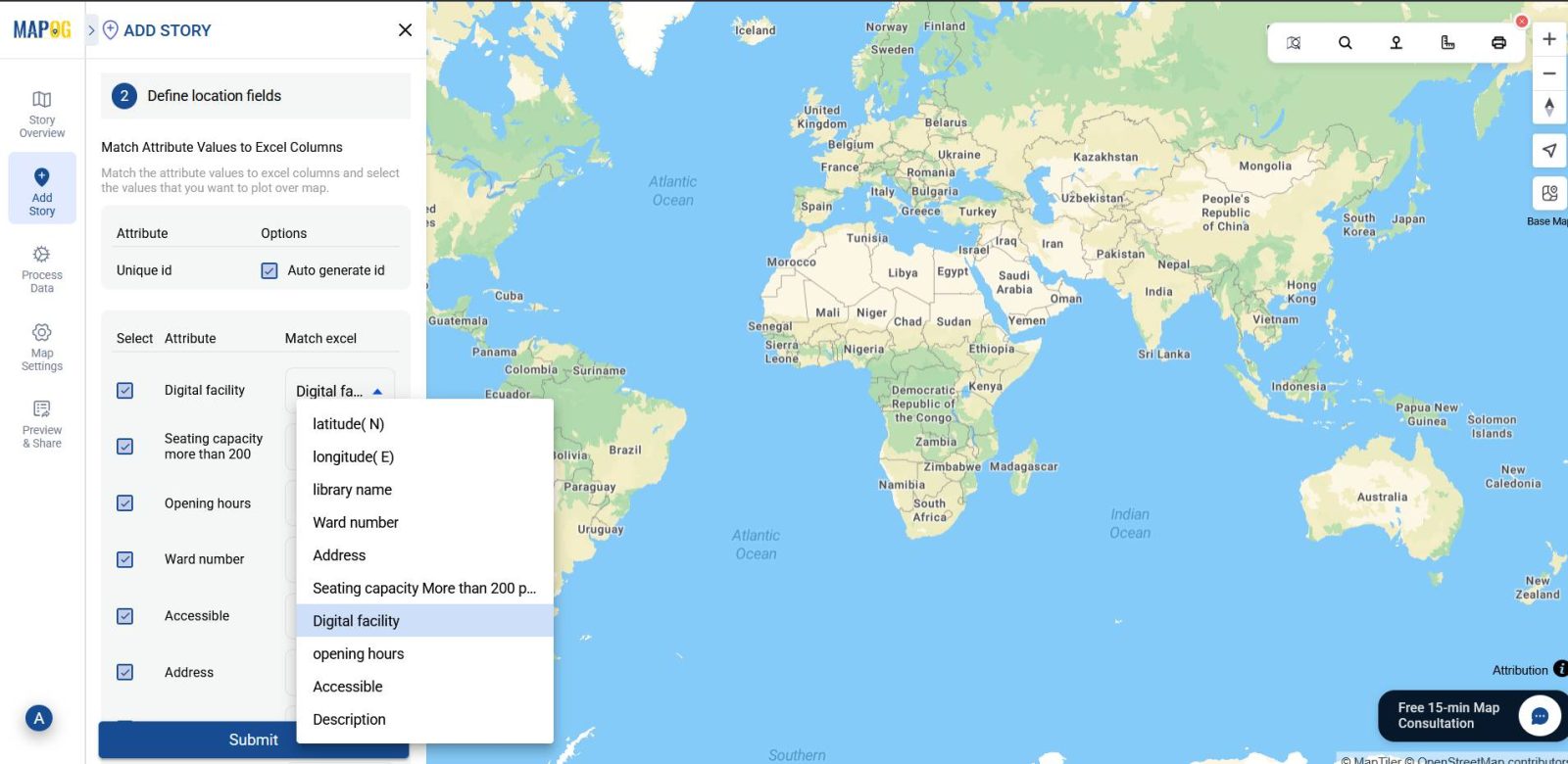 Converting Excel/CSV into map