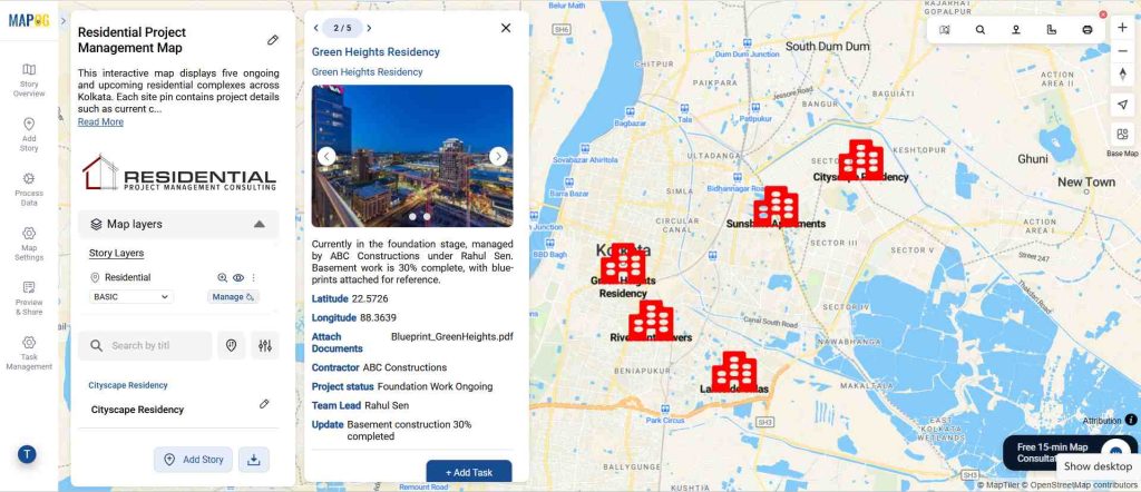 Manage and Share Location-Based Projects 