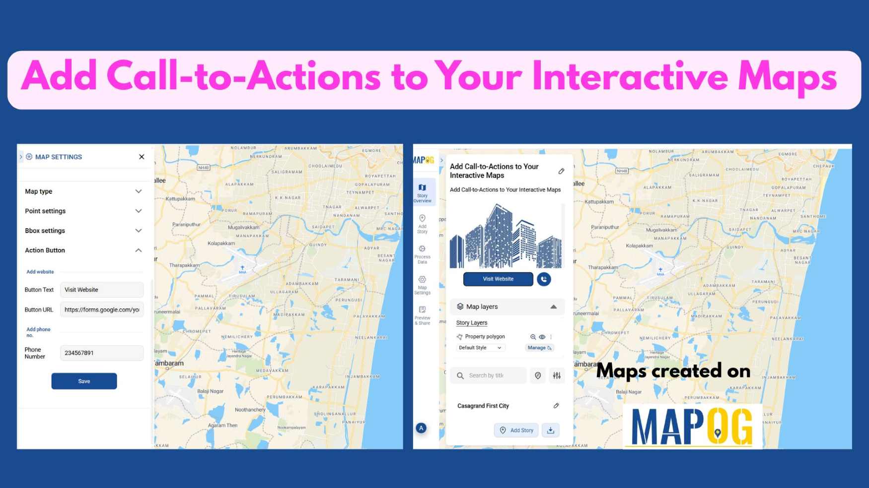 Add Call-to-Actions to Your Interactive Maps