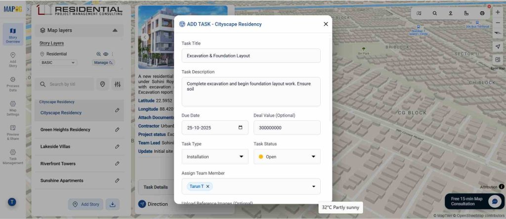 add task to different projects