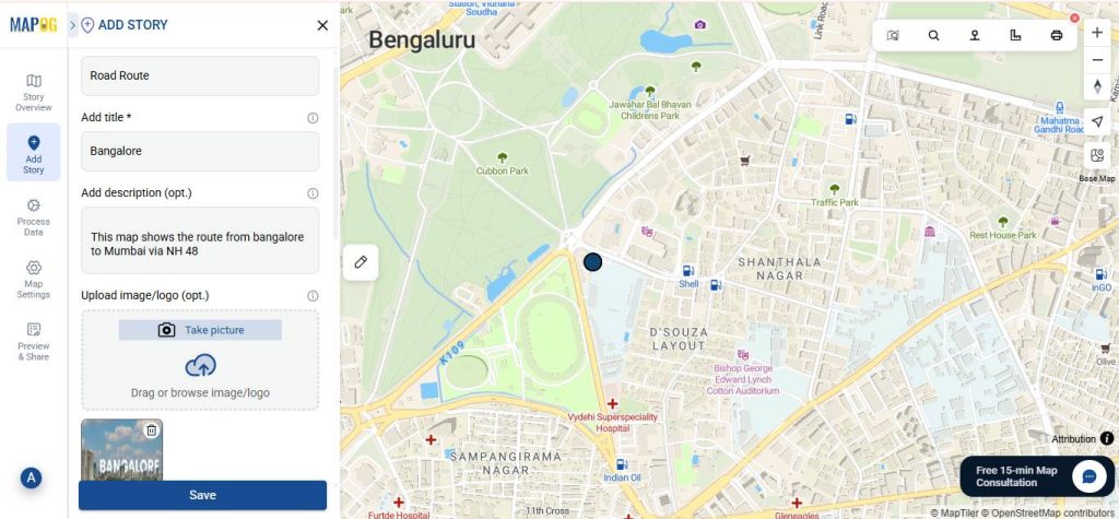 Automated Tools to Calculate Bearing Angle, and Distance on Maps