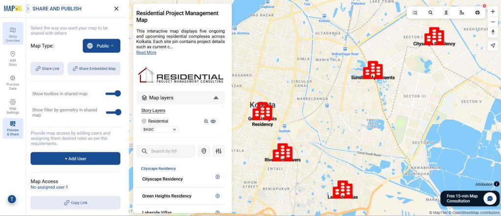 Manage and Share Location-Based Projects 