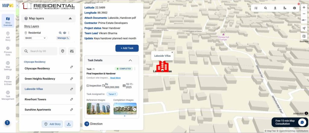 Manage and Share Location-Based Projects 