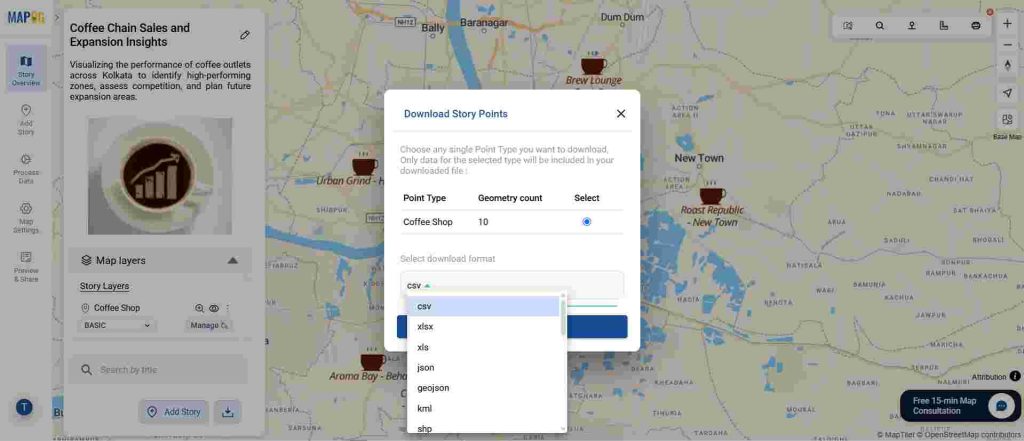 Download Your Mapped Data