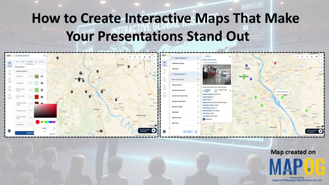 Cover page displaying interactive map presentation ready