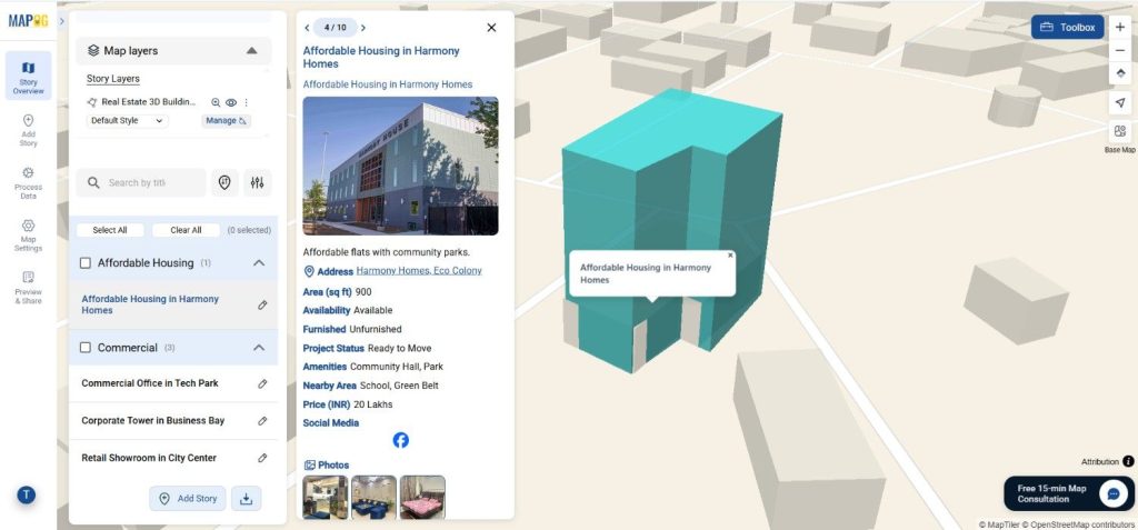Final output for Creating 3D Building Maps