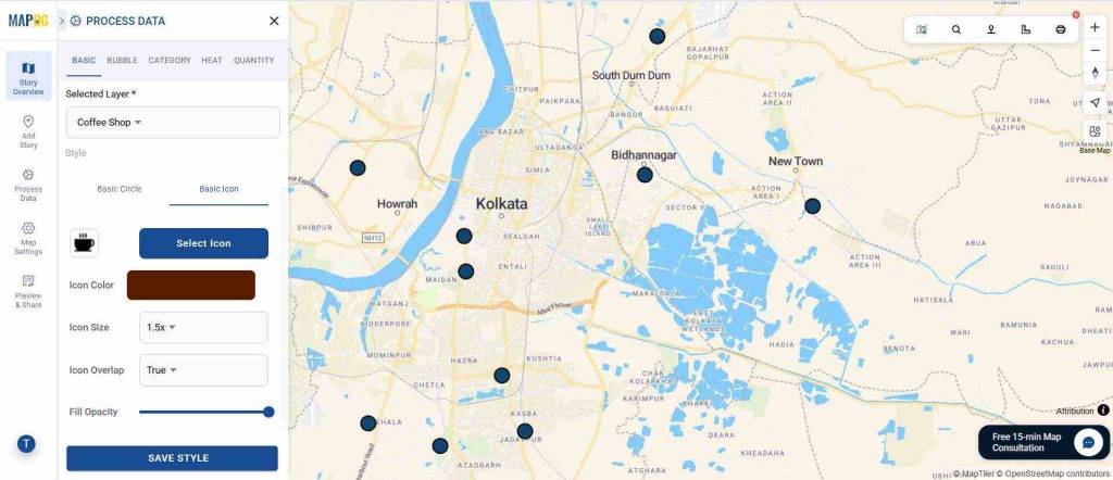 customize the points