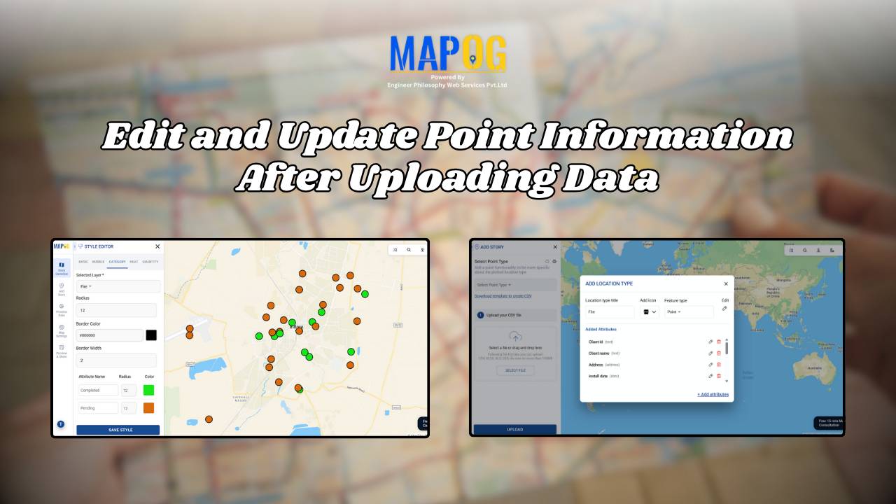 Edit and Update Point Information After Uploading Data