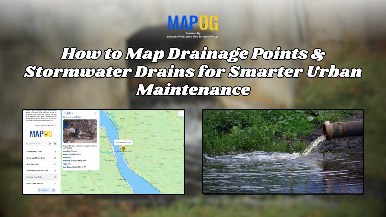 How to Map Drainage Points & Stormwater Drains for Smarter Urban Maintenance