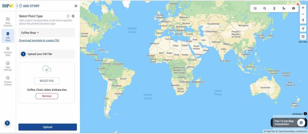 Add by Uploading CSV