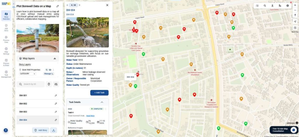 Final borewell data map