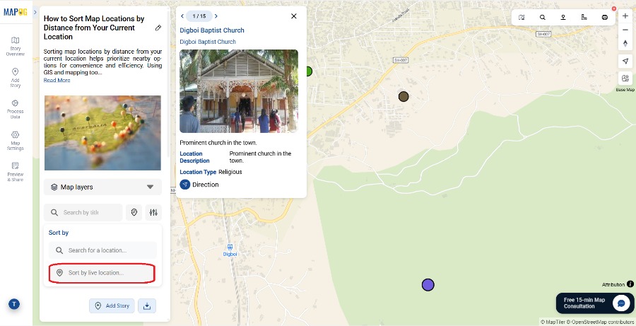 Sort by Current Location 