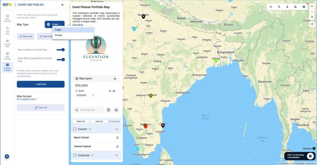 Head to “Preview & Share” and choose whether to keep it “Public” or “Private”. 