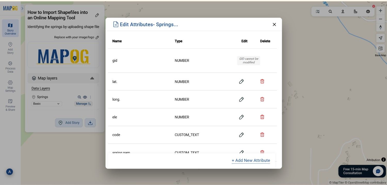 upload shapefile online map