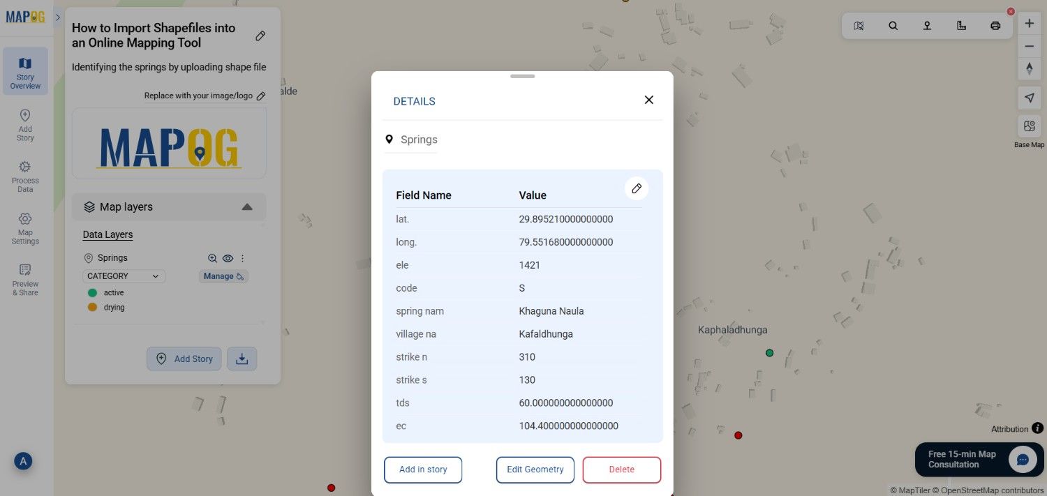 upload shapefile online map