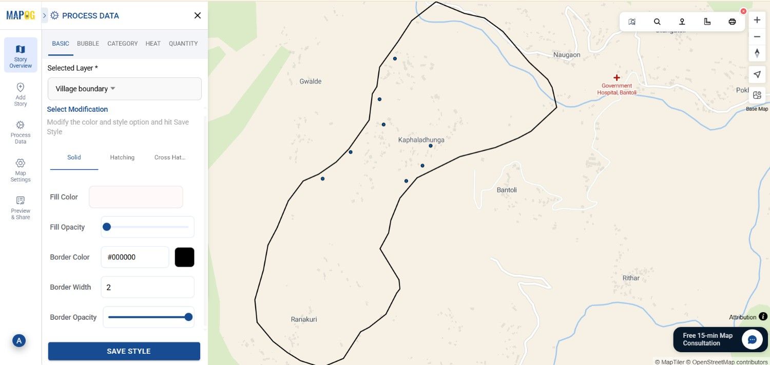 upload shapefile online map