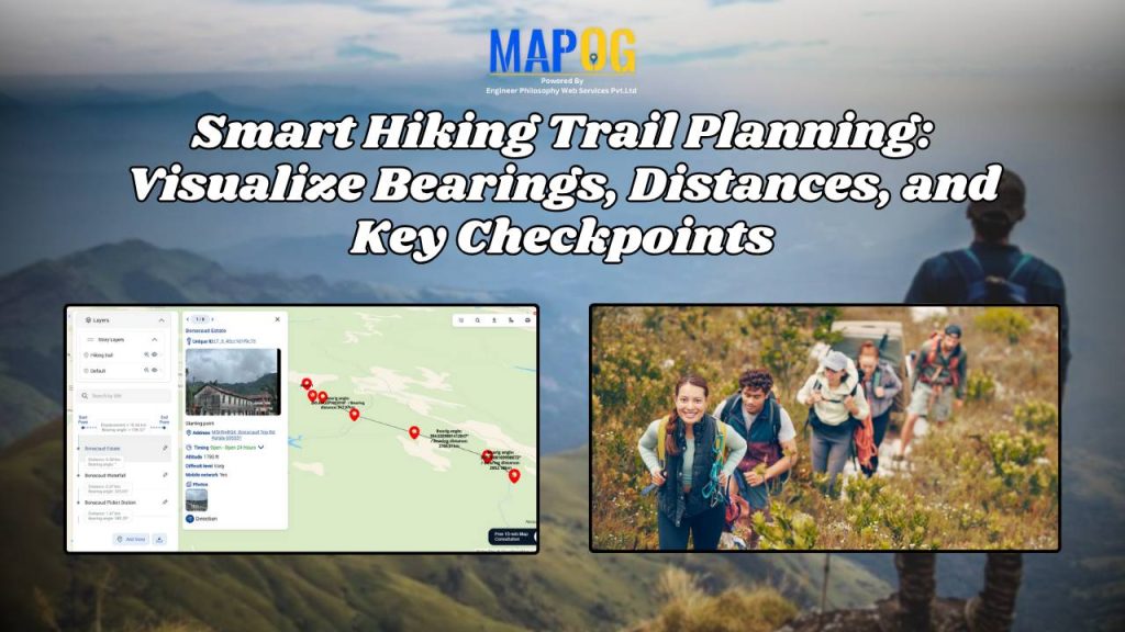 Smart Hiking Trail Planning: Visualize Bearings, Distances, and Key Checkpoints