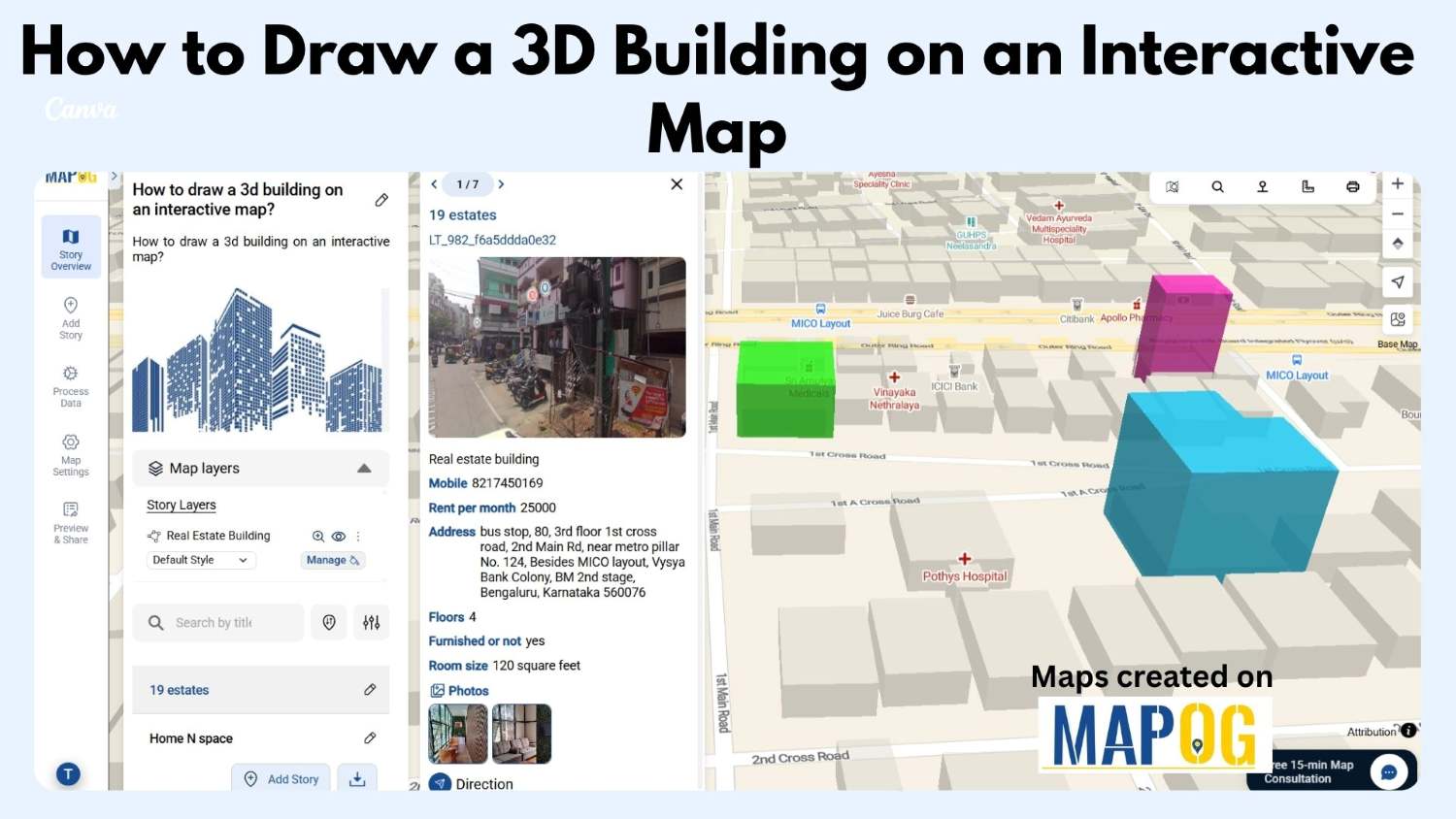 How to Draw a 3D Building on an Interactive Map