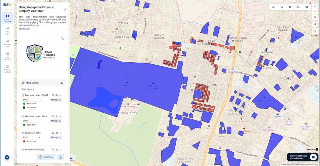 Click on “Publish” to add filtered results as a new map layer.