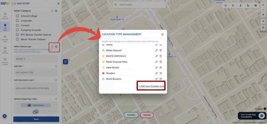 Add more Location Type