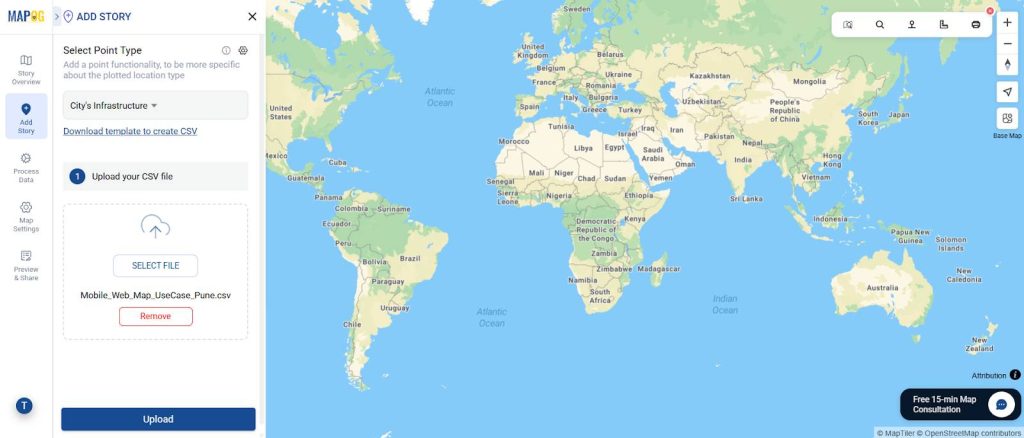 Add Story Example of how to build mobile web maps