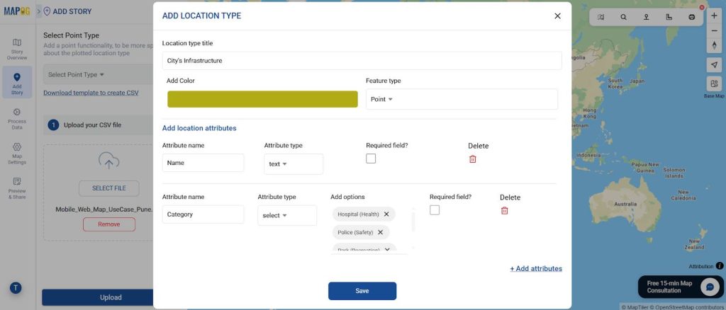 Add Location Type Example of how to build mobile web maps
