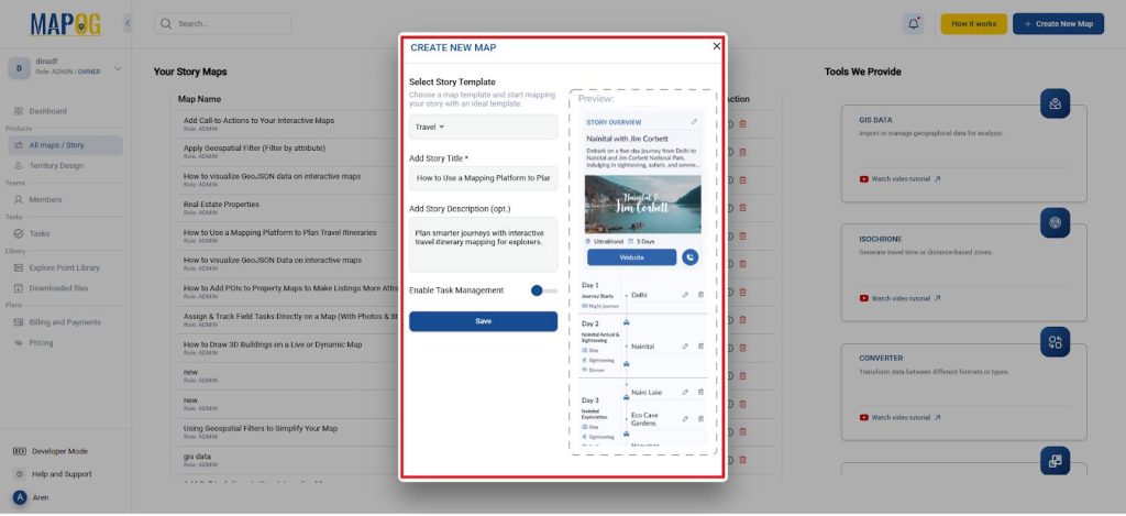 Plan Travel Itineraries