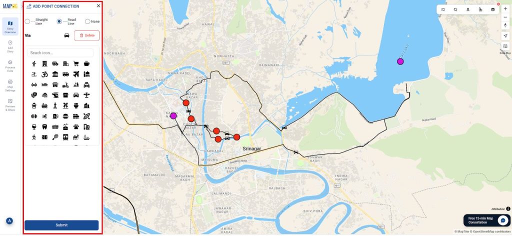 interactive travel itinerary planner