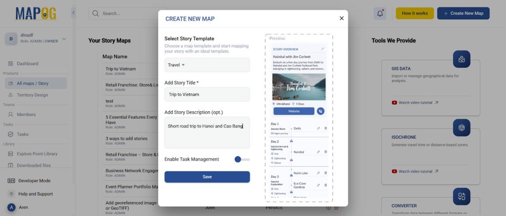 create dynamic interactive maps