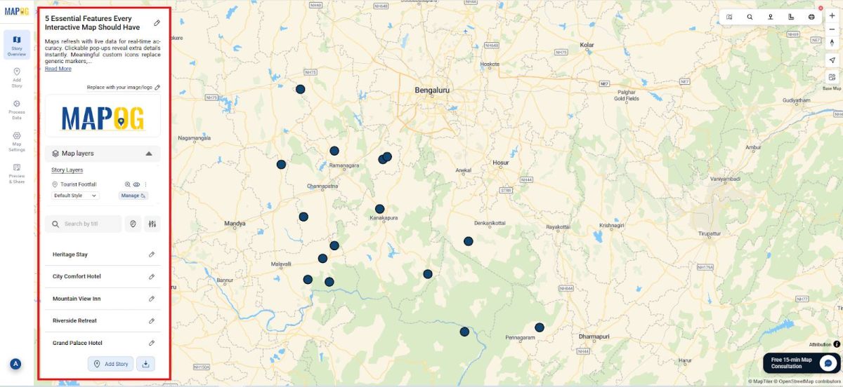 interactive maps for tourism planning