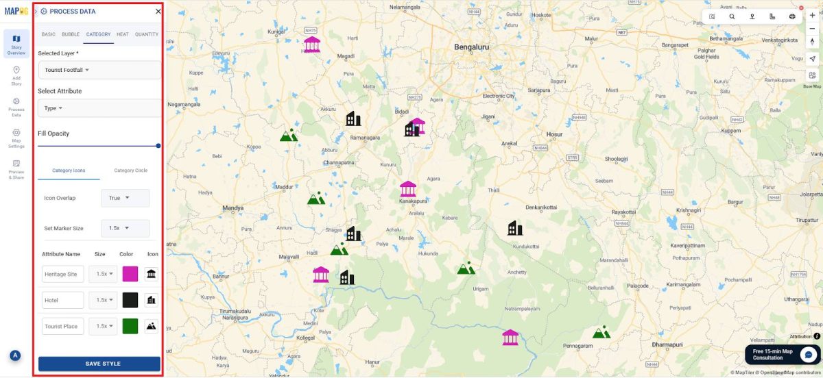 5 Essential Features Every Interactive Map Should Have: Style using Category