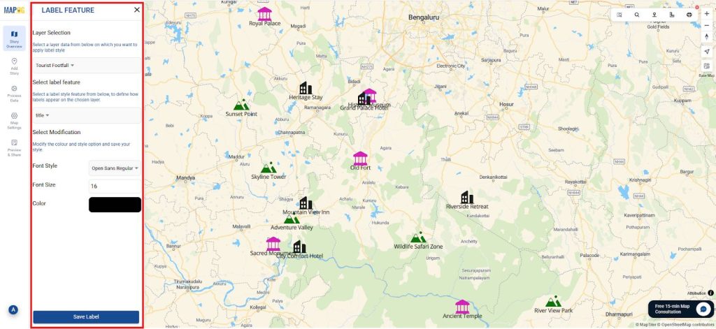 interactive maps for tourism planning