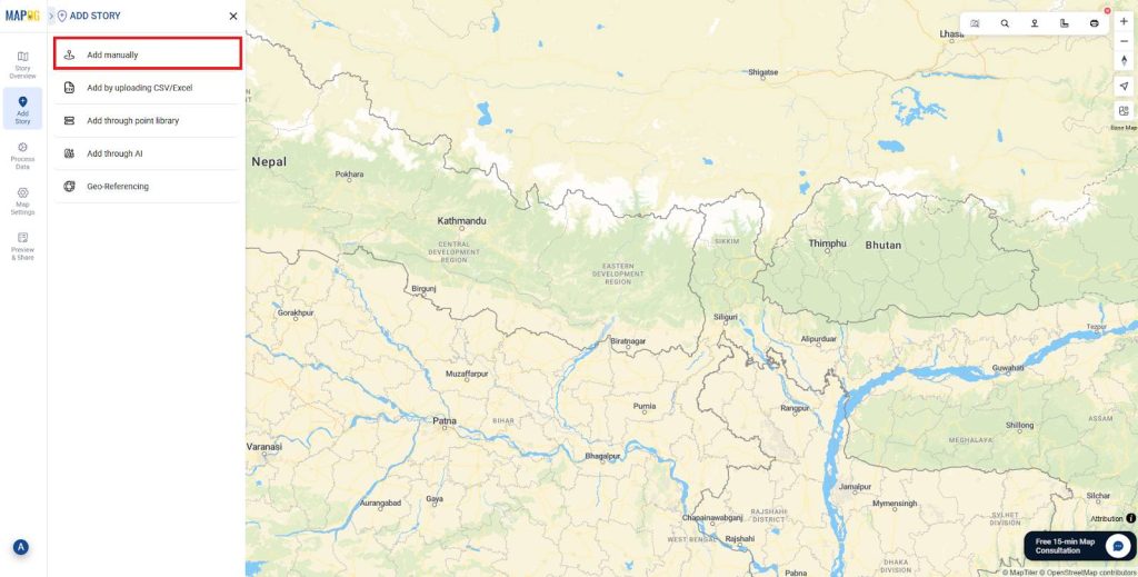 Adding story points and narratives manually.