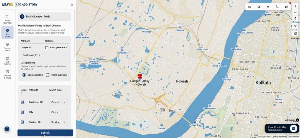 match excel with atributes