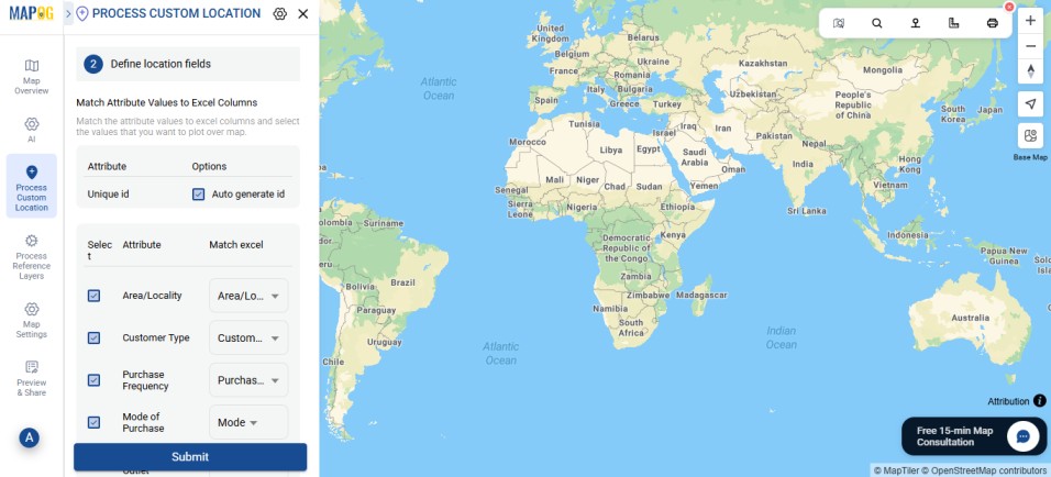 Match attributes with excel