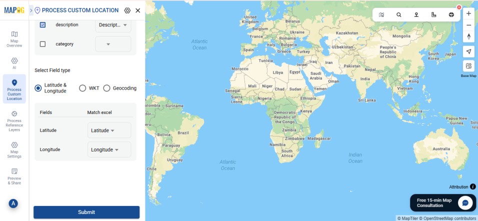 latitude and Longitude