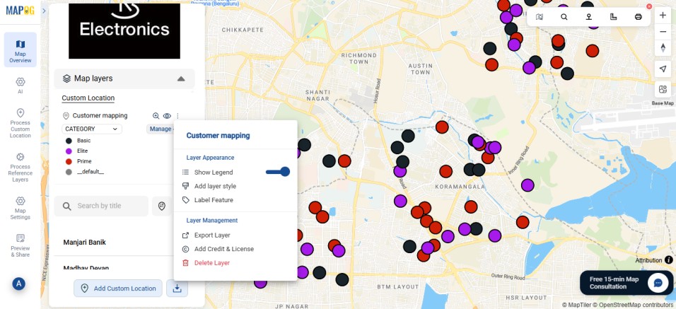 Color-Code Your Customers by Purchase Behavior on a Map