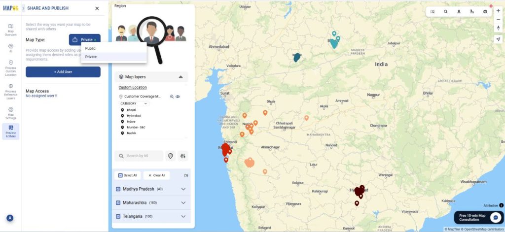 View Your Customers by State, City, or Region on a Map