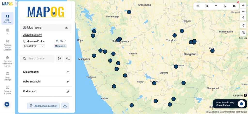upload excel sheet on map