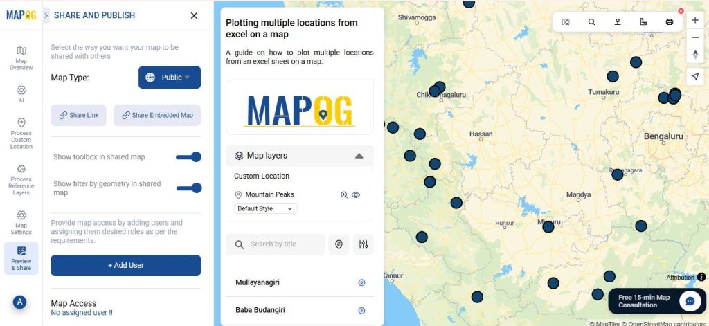 How to Plot Multiple Locations from an Excel Sheet on a Map