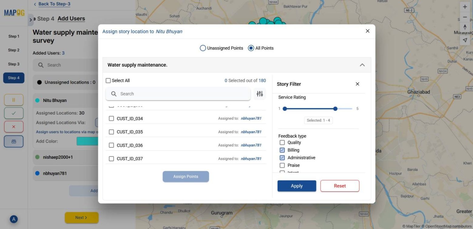 Shows assigning customer points through attribute filters aswell