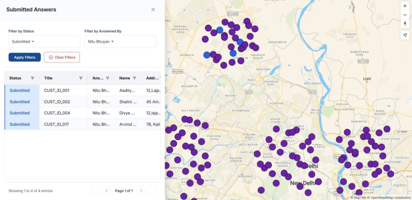 Overview panel shows filters to track member performance and prioritize areas to provide maintenance to customers.