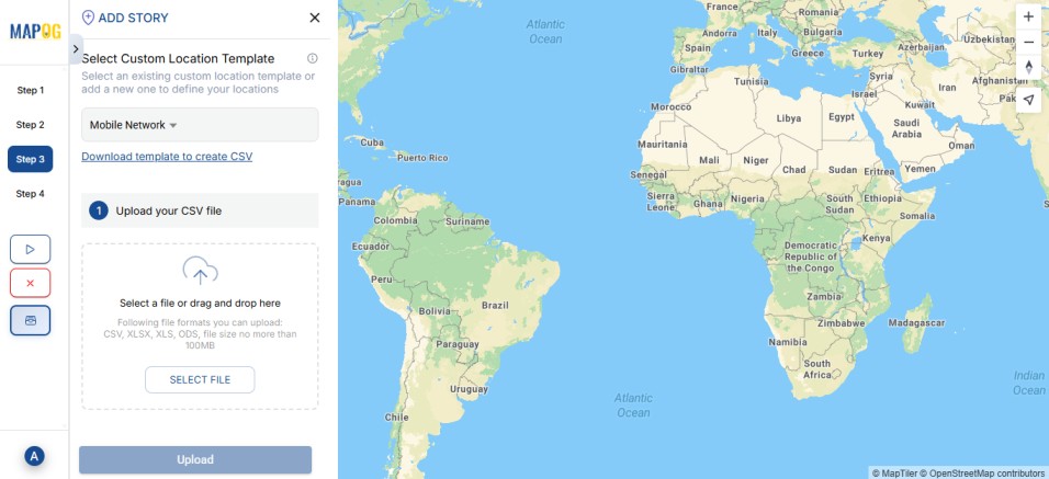 customer data on map