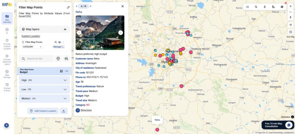 Filter Map Points by Attribute Values (From Excel/CSV)