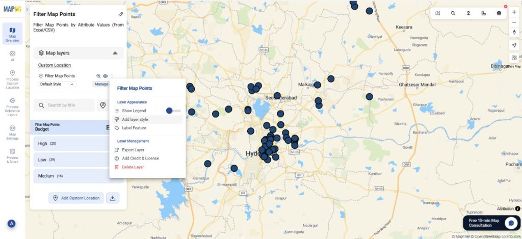 Customize points by attributes.