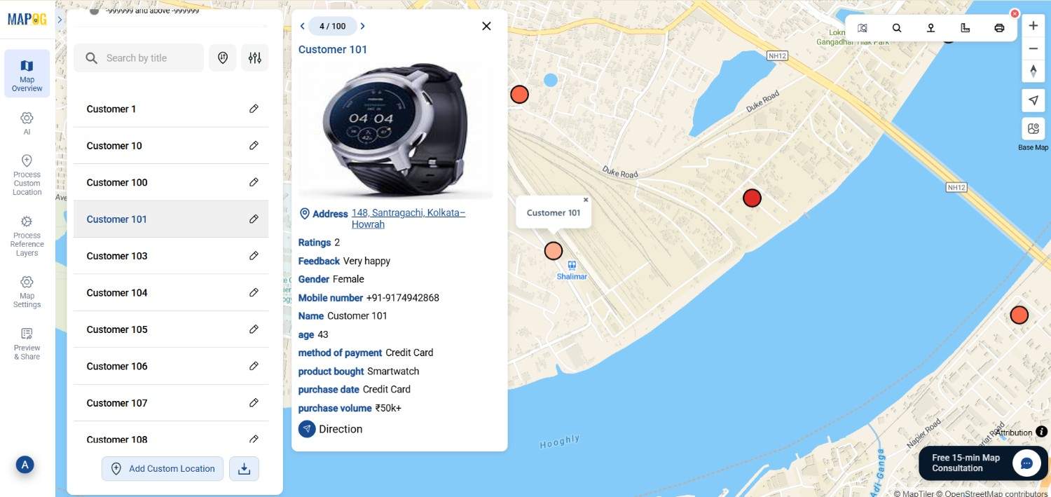 Import customer feedback