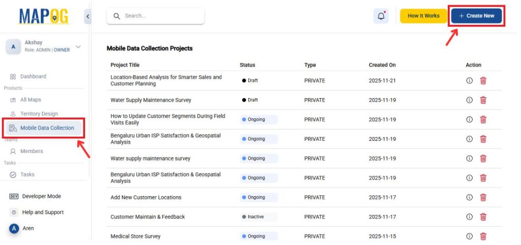 Mobile Data Collection