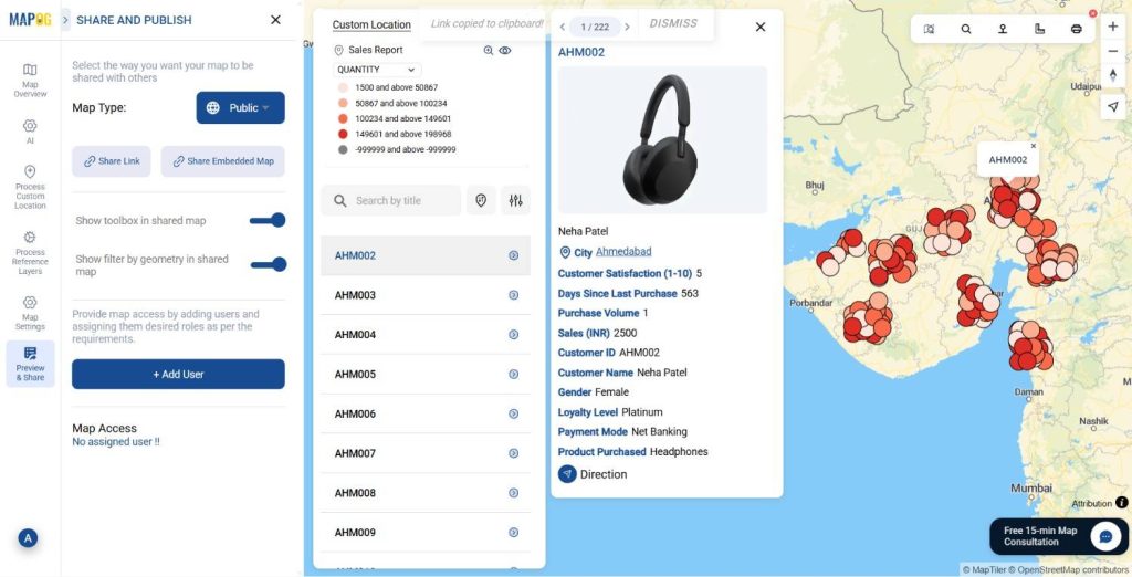Mapping and Planning Product sales