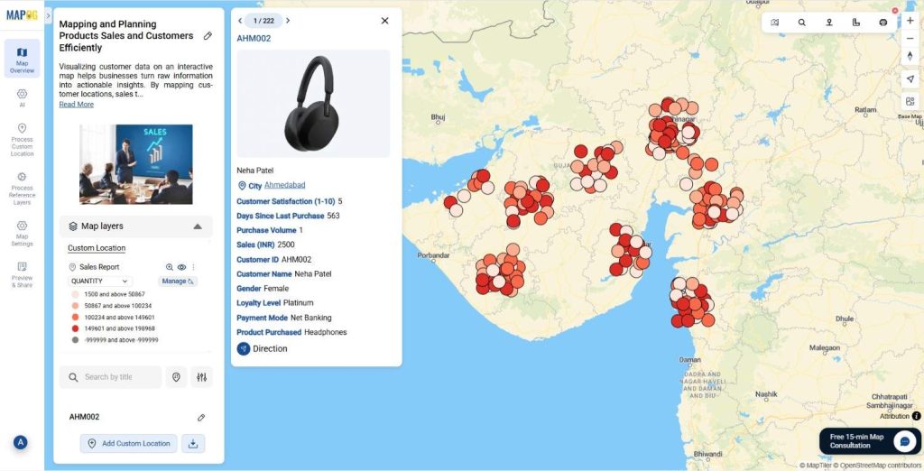 Mapping and Planning Product sales